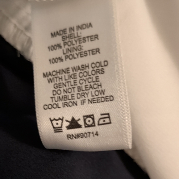 Elegant Navy and White Tiered Maxi Dress - Picture 6 of 6